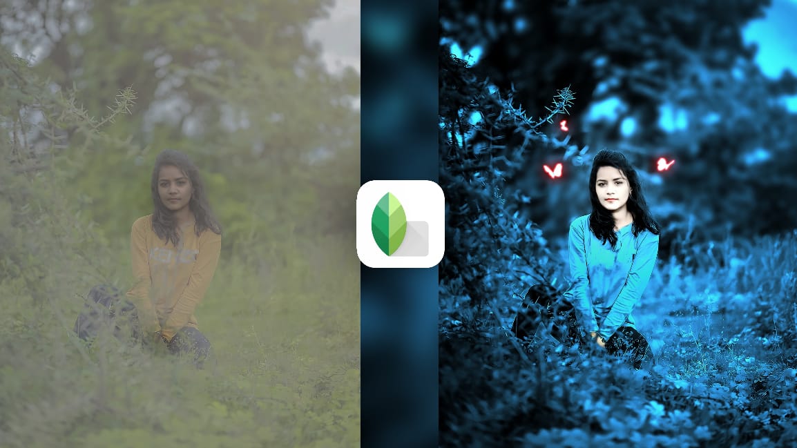 New Snapseed Background Colour Change Trick - ME - MUNAWAR EDITS