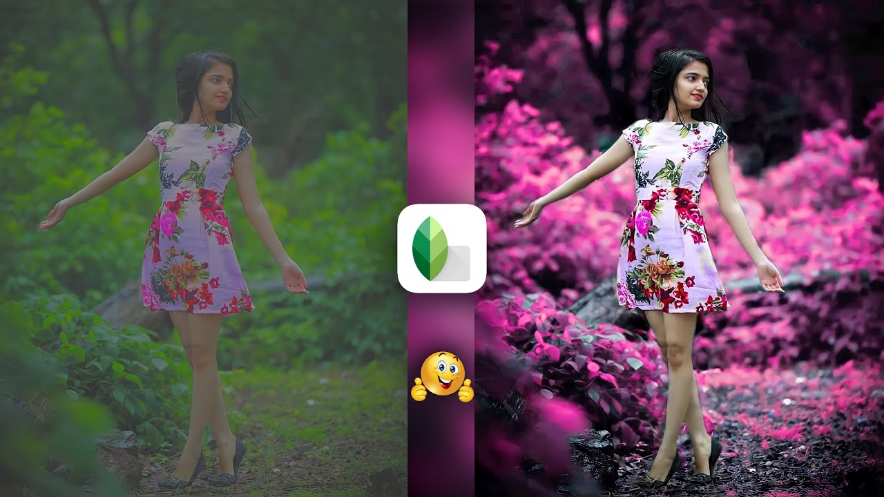 Snapseed Pink Tone Photo Editing | Snapseed Background Colour Change -  MUNAWAR EDITS