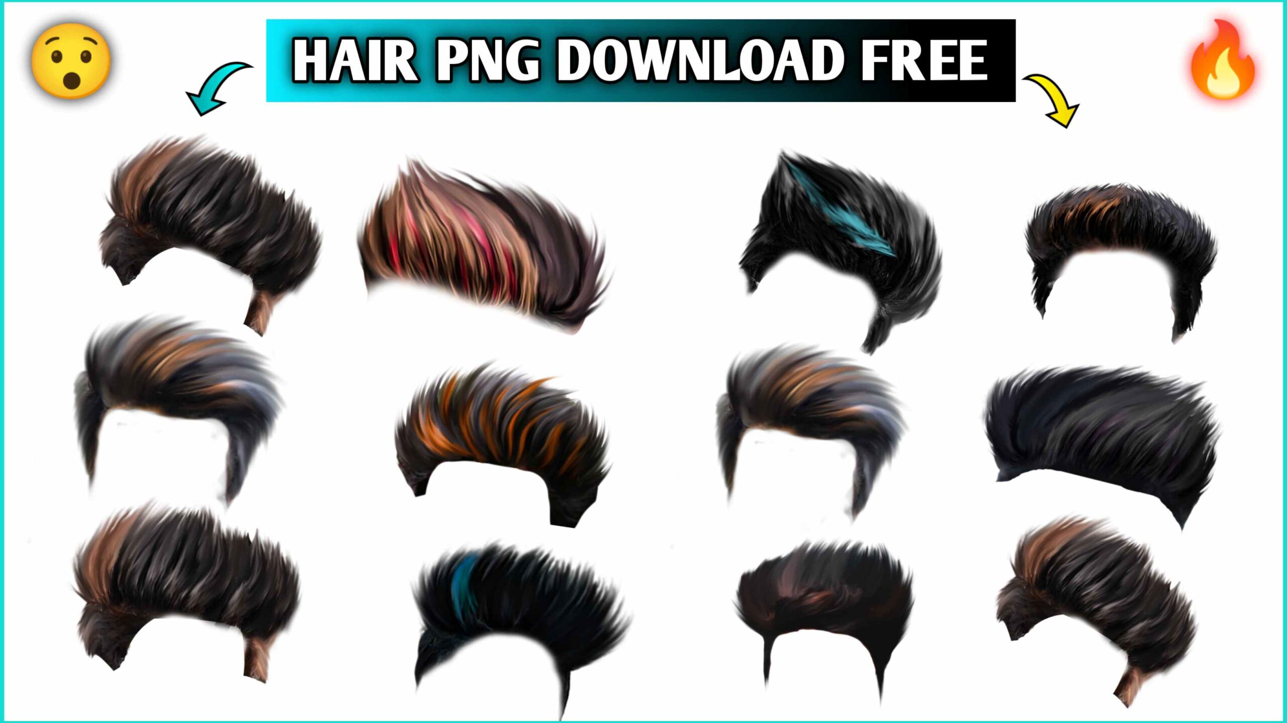 PicsArt Studio Hairstyle Editing hair black Hair people png  PNGEgg