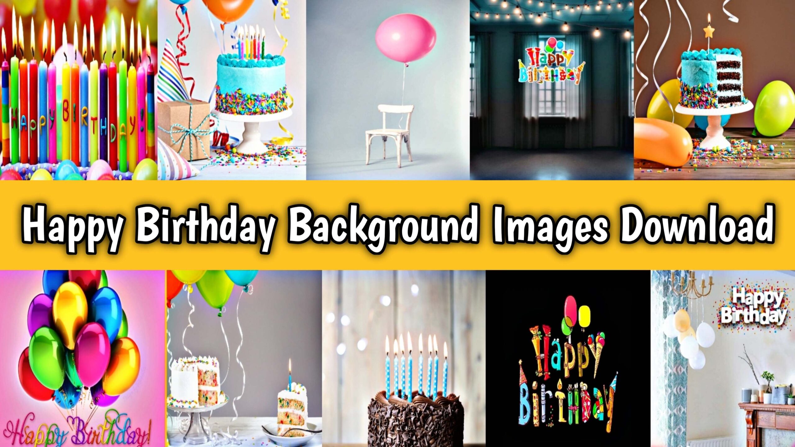 Happy Birthday Background Images Download