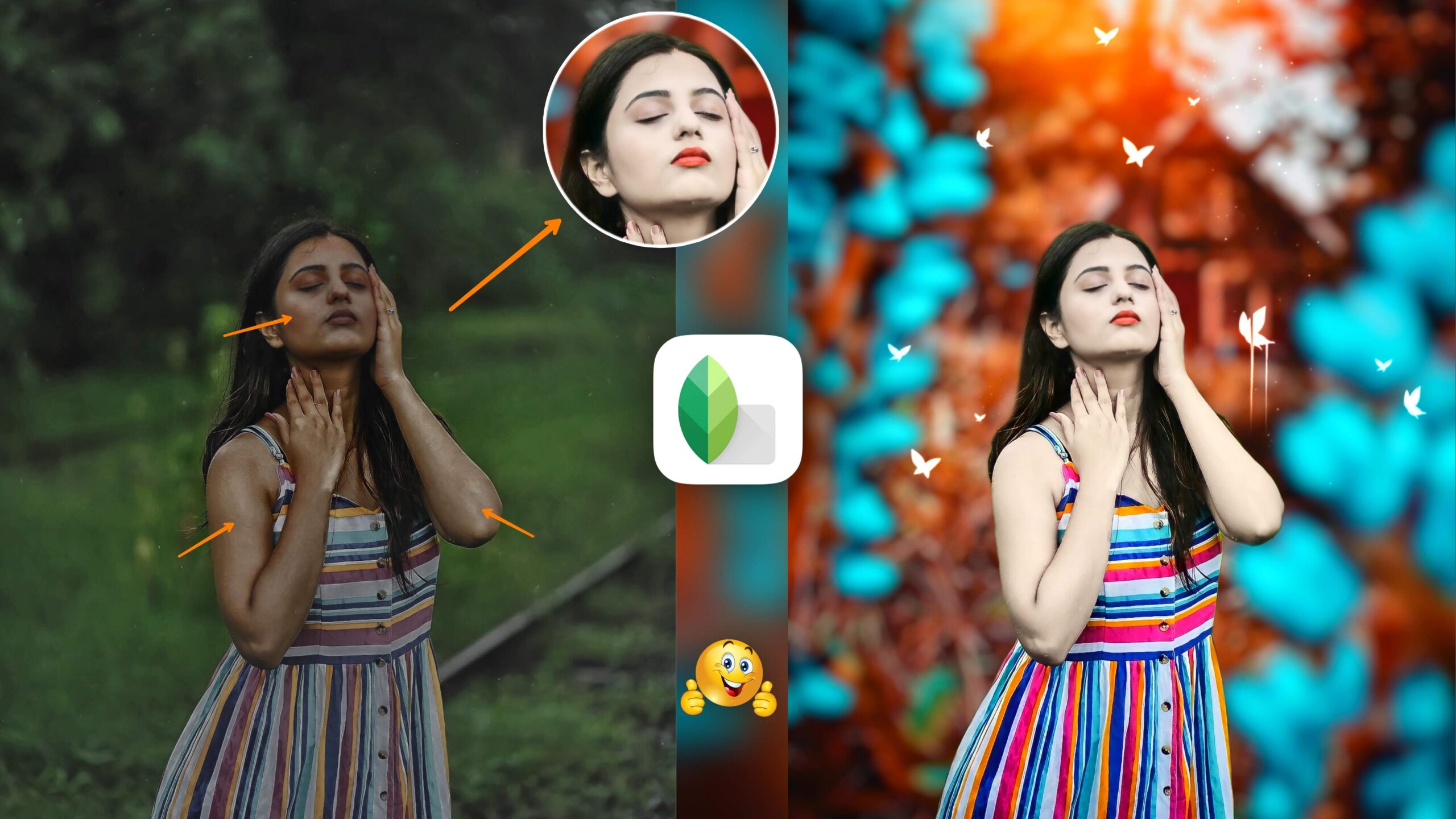 Snapseed Face Smooth And Background Editing Tricks 🔥