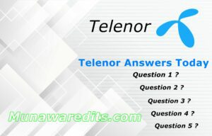 Telenor Answers Today 20 January 2023