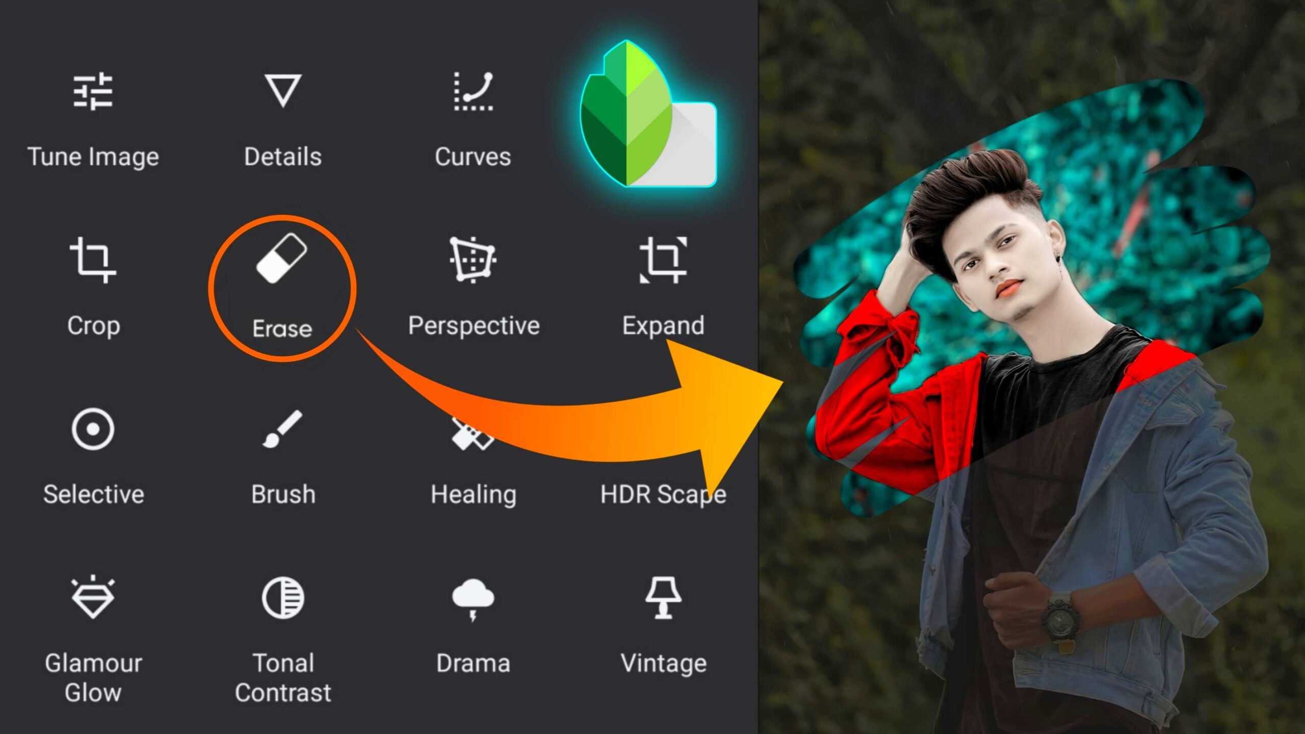 Snapseed Face Smooth And Green Effect Photo Editing Tricks