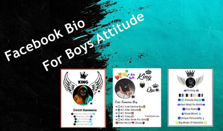 Best Facebook Bio for Boys Attitude 2023